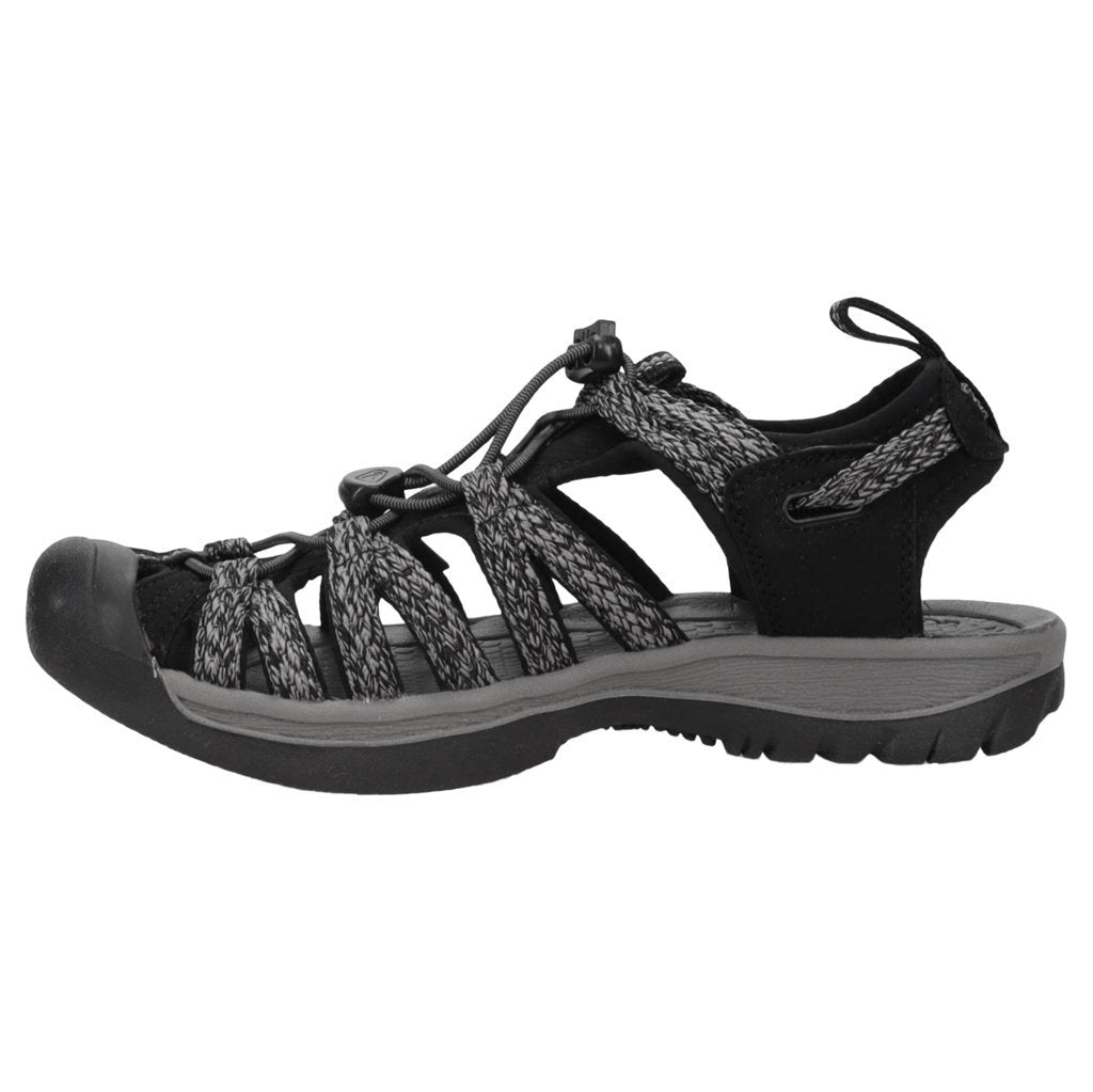 Keen Whisper Textile Womens Sandals#color_black steel grey