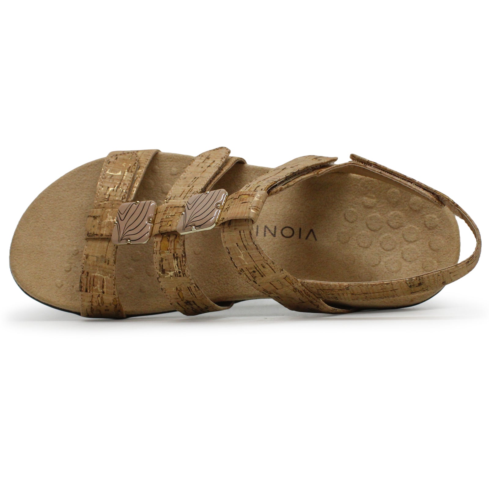 Vionic Rest Amber 44AMBER-GLDC Synthetic Womens Sandals - Gold Cork - W - 38.5#color_gold cork