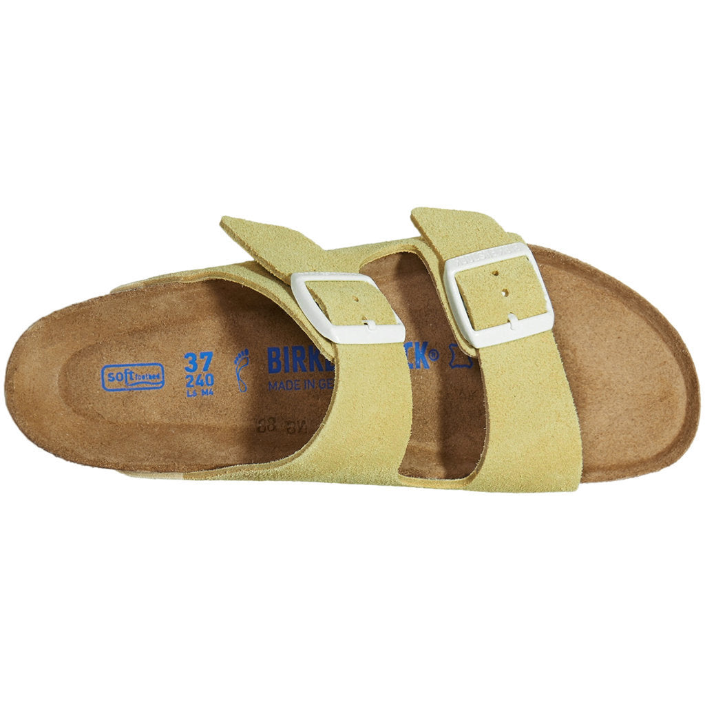 Birkenstock Arizona Soft Footbed Suede Unisex Sandals#color_vanilla