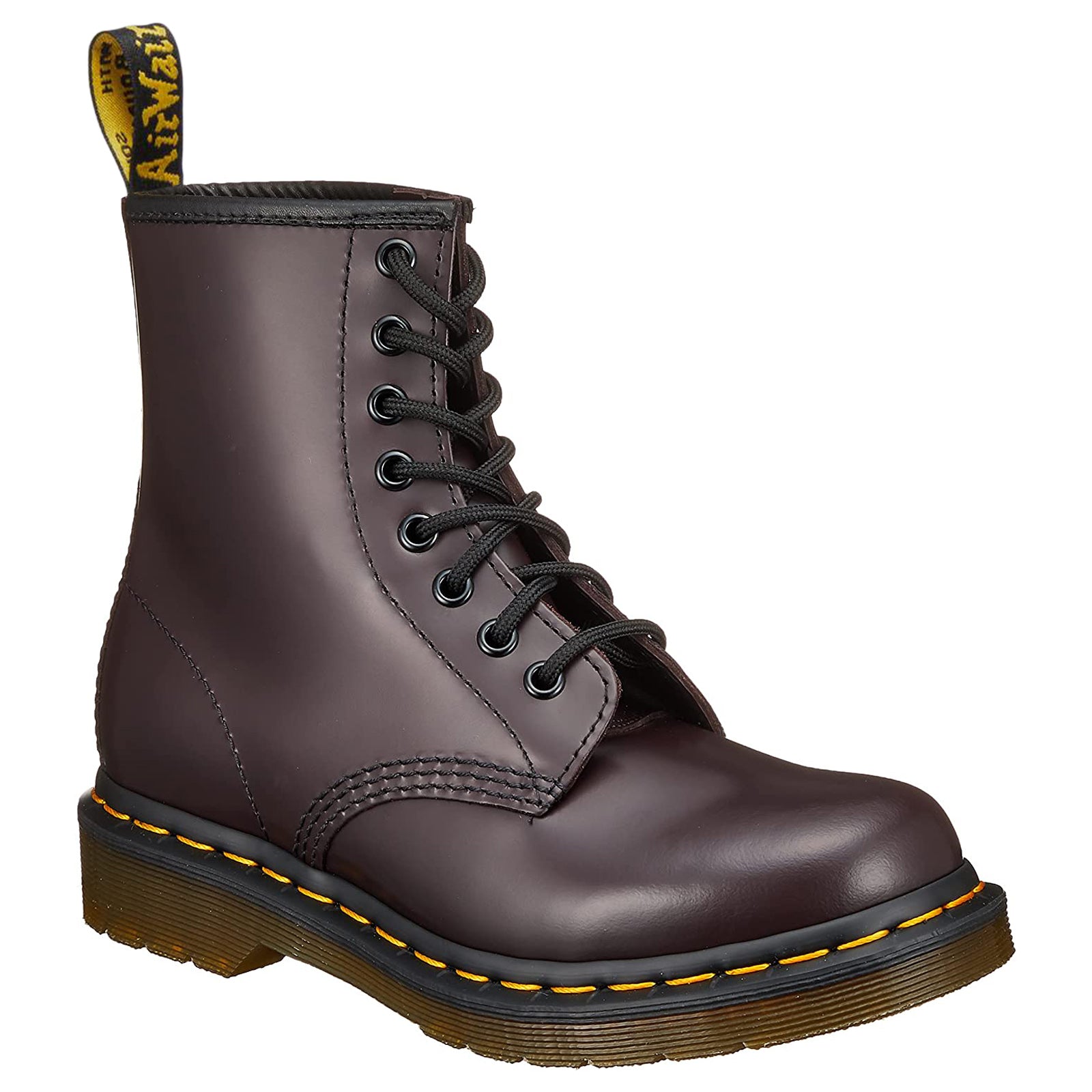 Dr. Martens 1460 27277626 Smooth Leather Unisex Boots - Burgundy - 6#color_burgundy