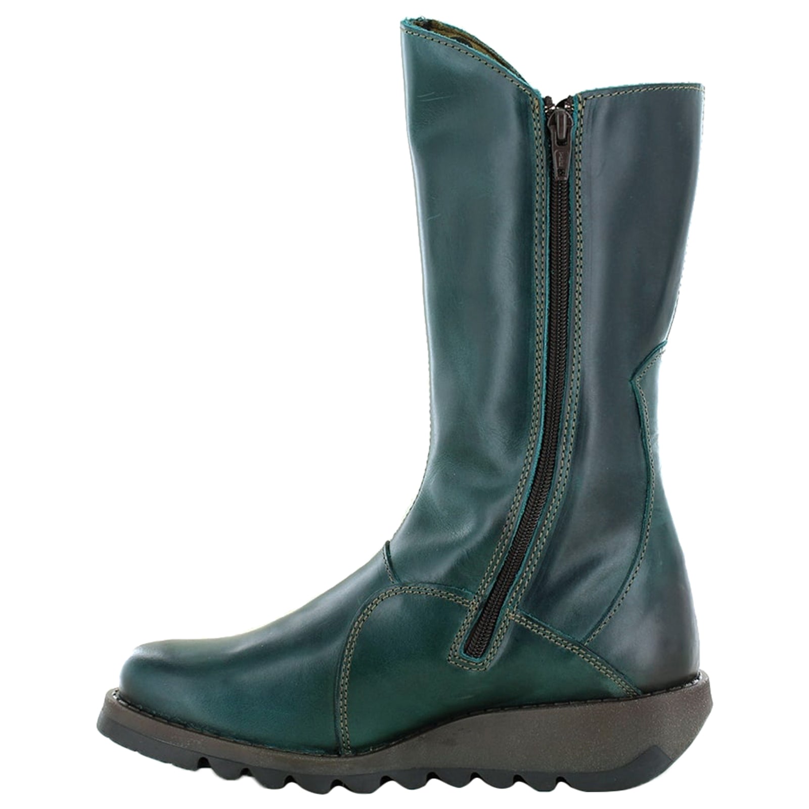 Fly London MES 2 P142913017 Rug Leather Womens Boots - Petrol - 38#color_petrol