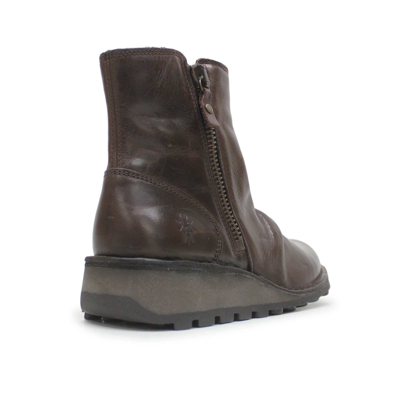 Fly London MON944FLY Rug Leather Womens Boots#color_dark brown