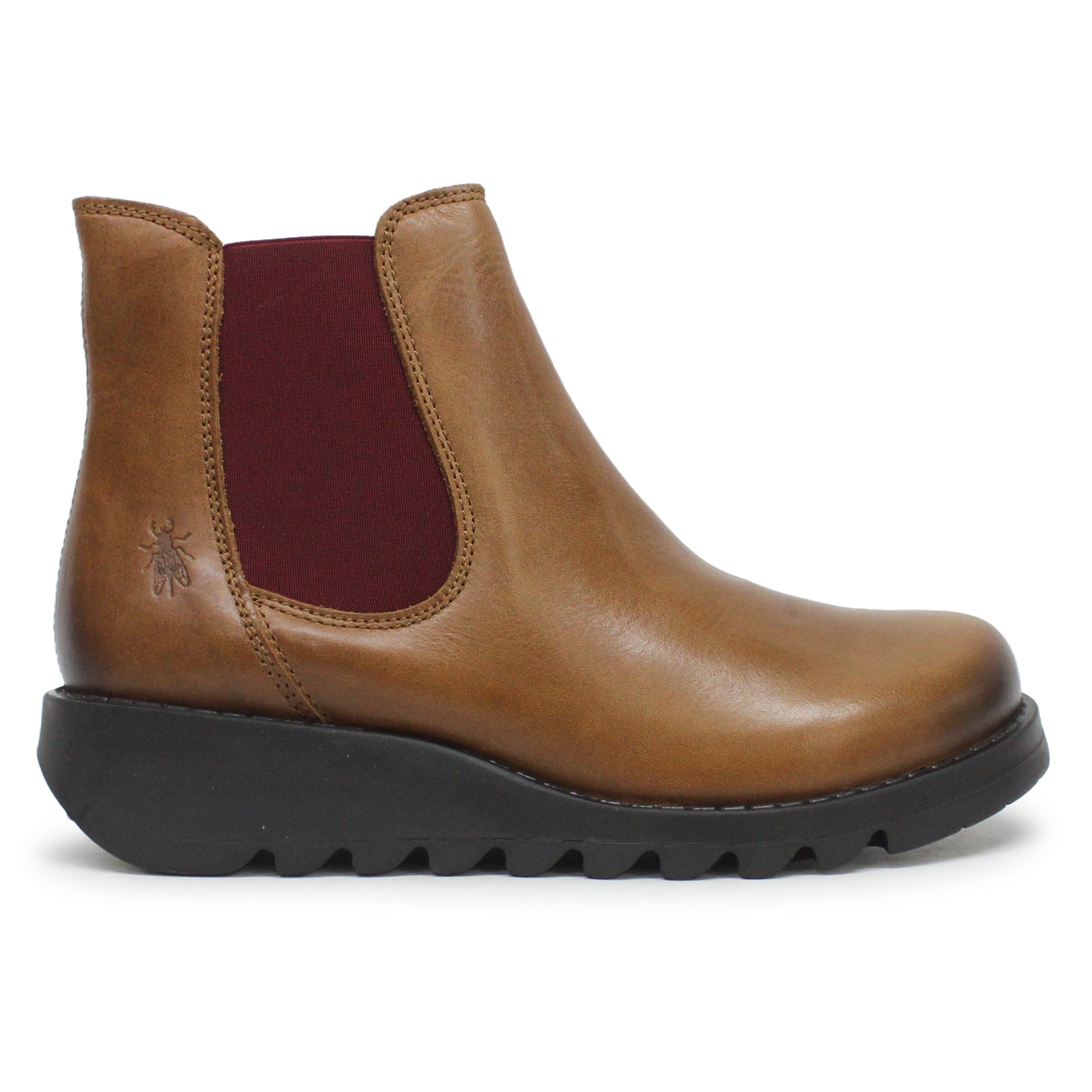 Fly London SALV Rug Leather Womens Boots#color_Mid Brown