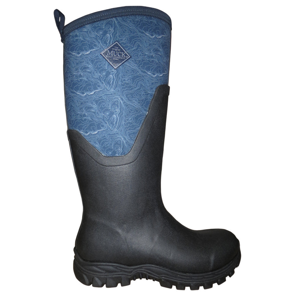 Muck Arctic Sport II Tall Synthetic Textile Womens Boots#color_navy