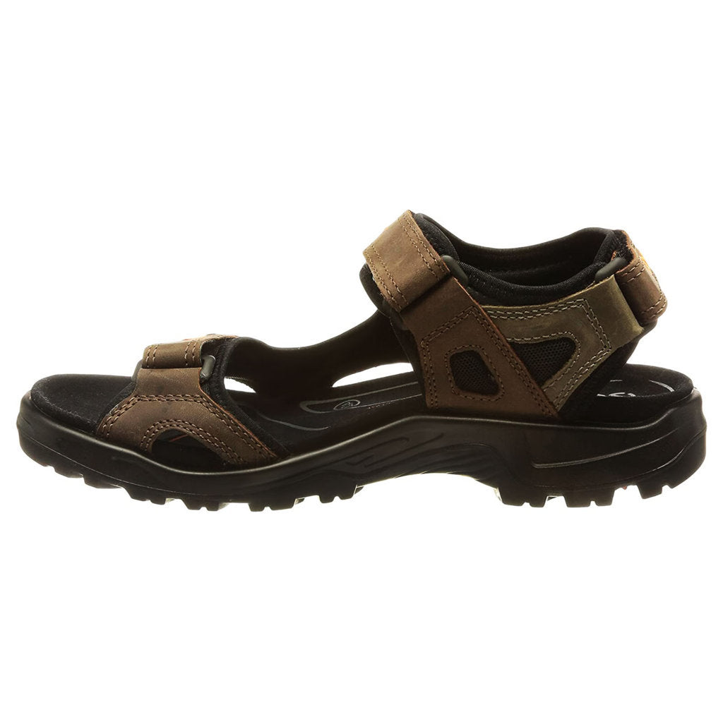 Ecco Offroad 069564 Nubuck Leather Mens Sandals#color_morel moon rock