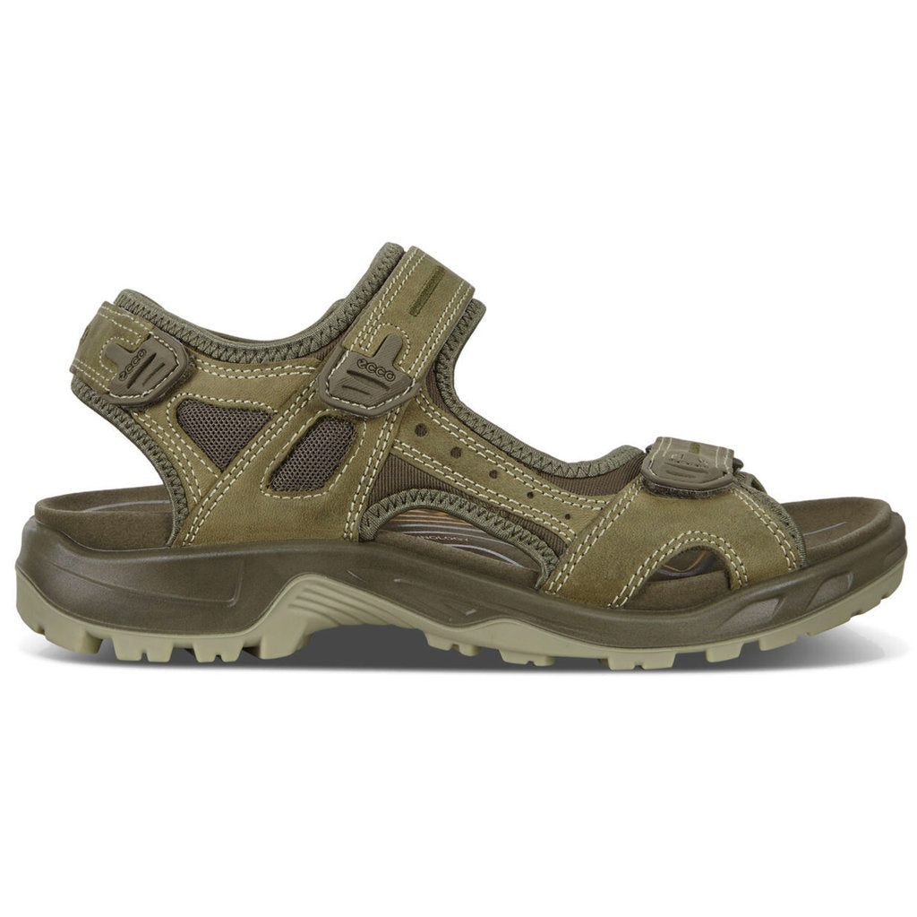 Ecco Offroad 069564 Nubuck Leather Mens Sandals#color_sage