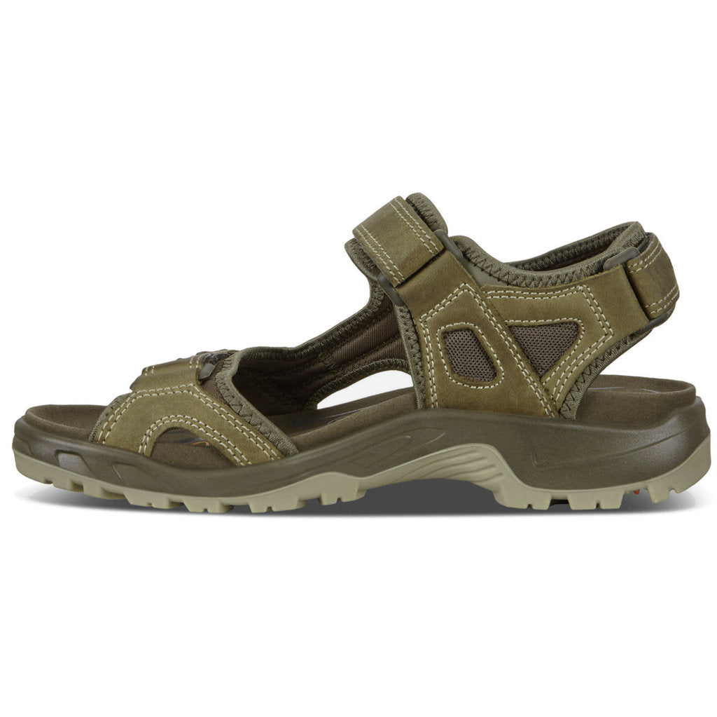 Ecco Offroad 069564 Nubuck Leather Mens Sandals#color_sage