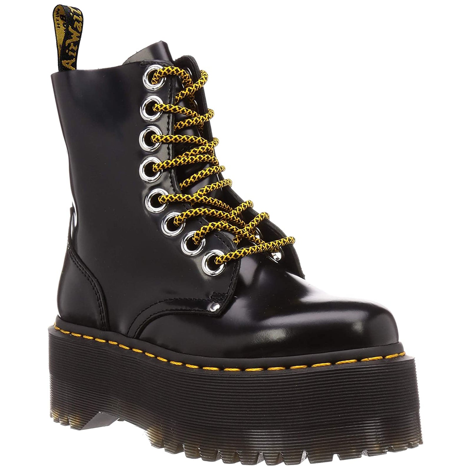 Dr. Martens Jadon Max 25566001 Buttero Leather Womens Boots - Black - 6.5#color_black