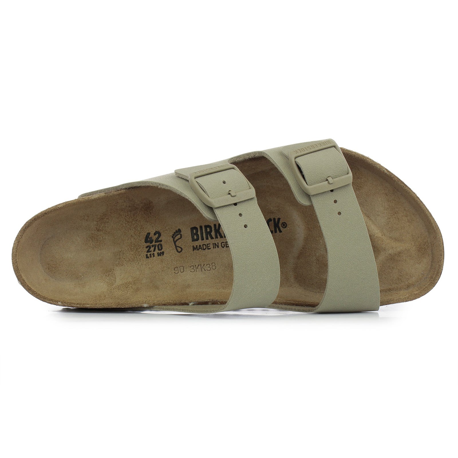 Birkenstock Arizona BS Birko-Flor Unisex Sandals#color_faded khaki