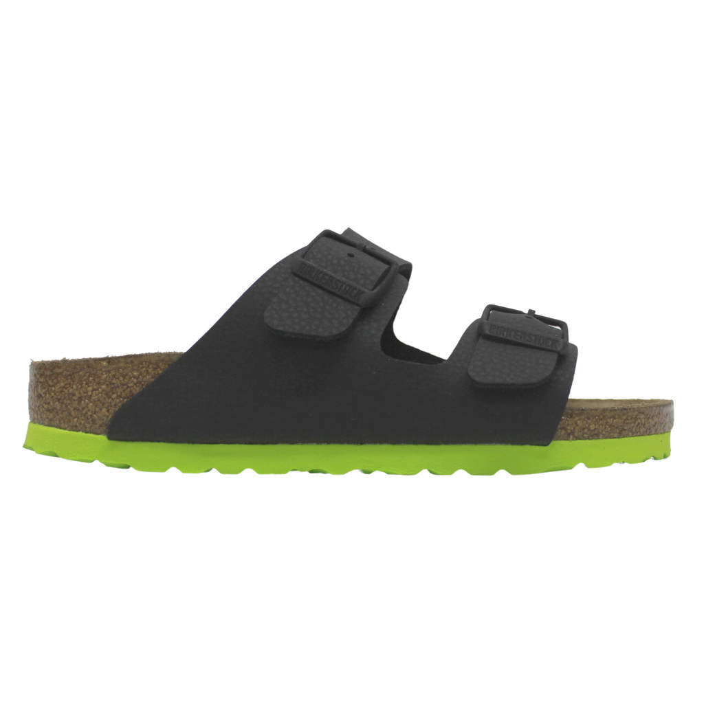 Birkenstock Arizona BS Birko-Flor Unisex Sandals#color_desert soil black acid lime