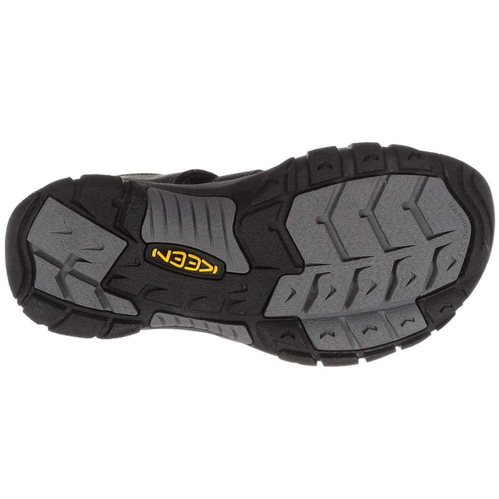 Keen Newport Leather Mens Sandals#color_black steel grey