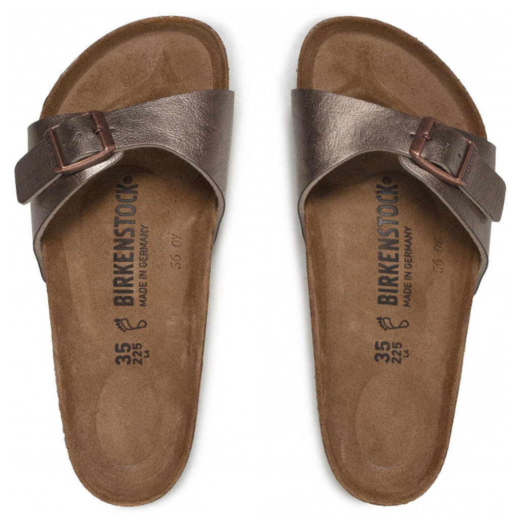 Birkenstock Madrid BS Birko-Flor Unisex Sandals#color_graceful taupe