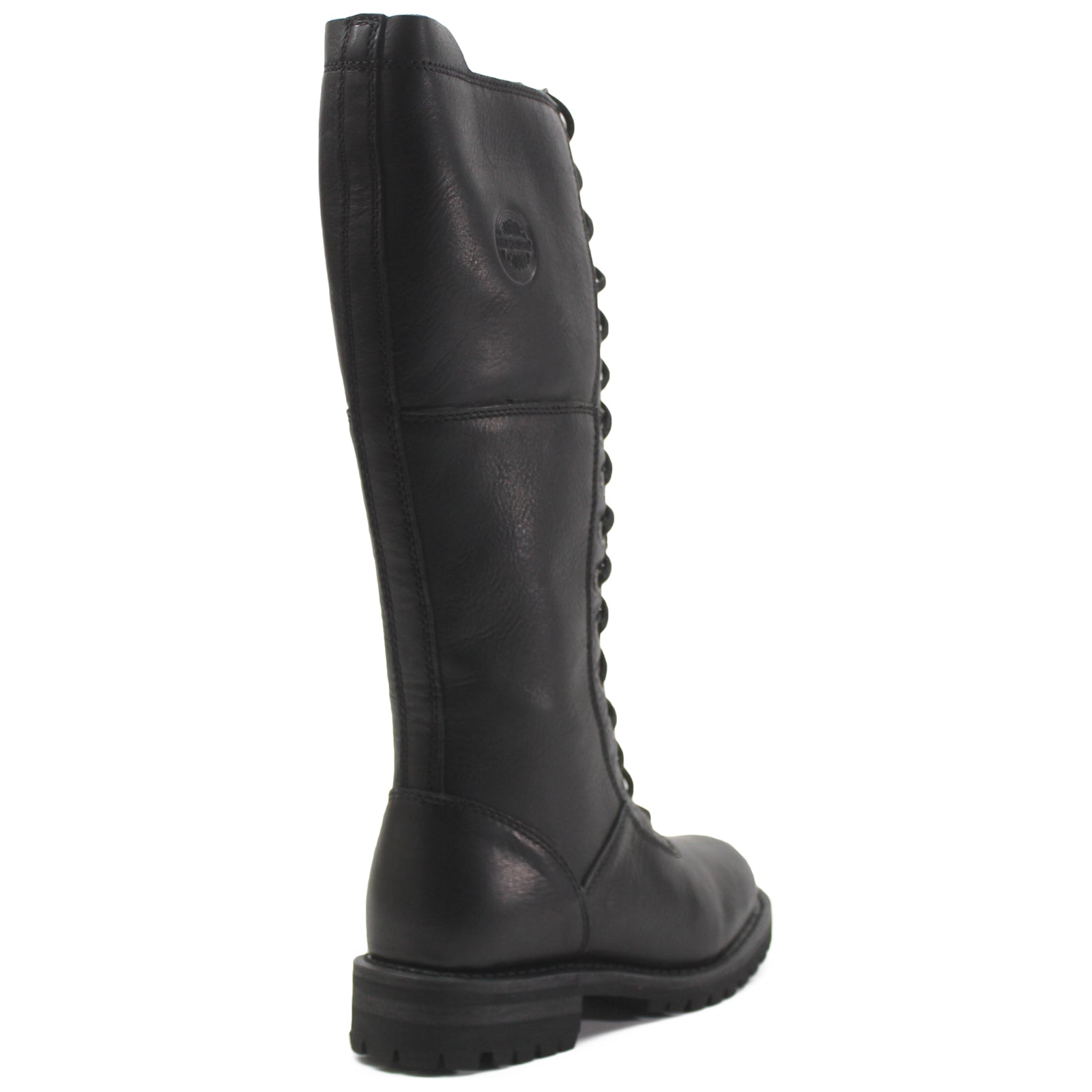 Harley Davidson Walfield Full Grain Leather Women's Knee High Riding Boots#color_black