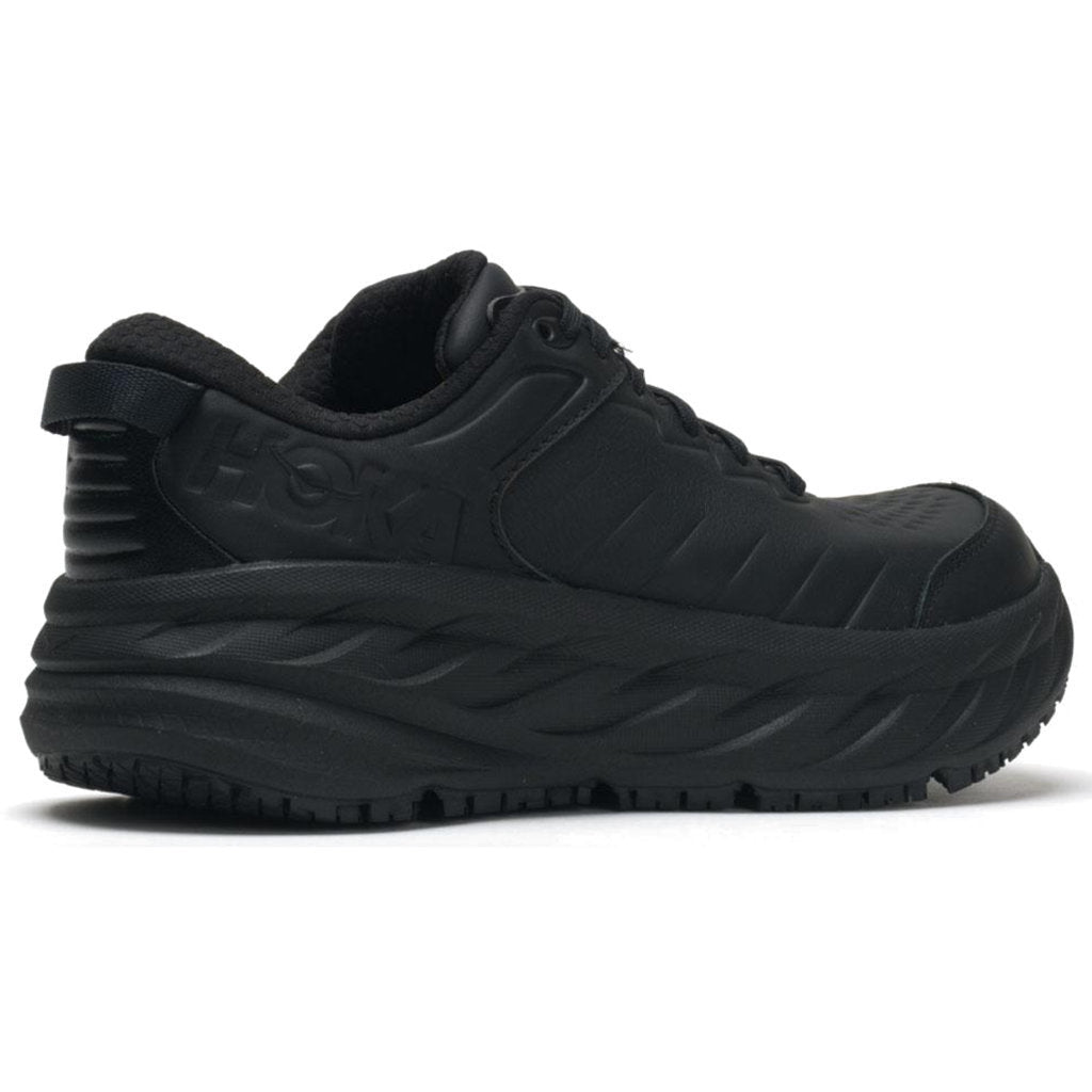 Hoka One One Bondi SR Leather Mens Trainers#color_black