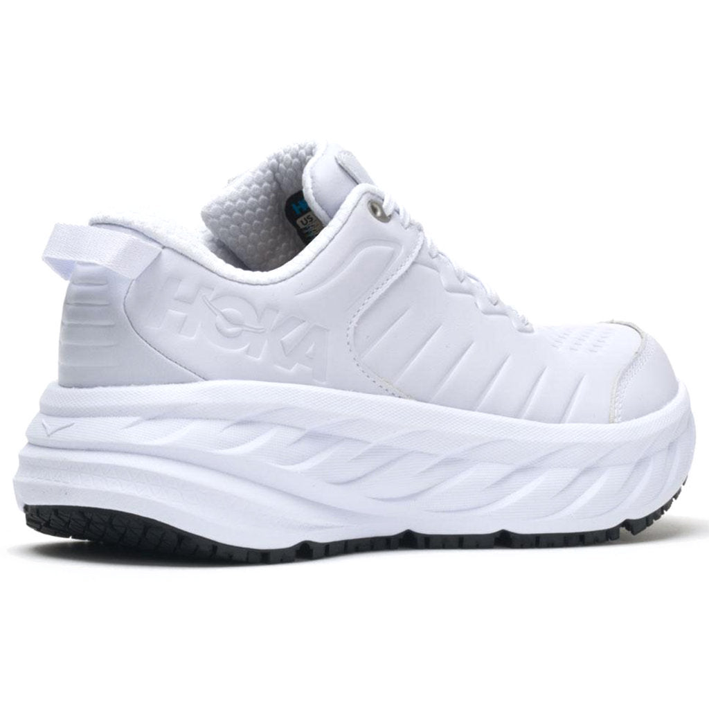 Hoka One One Bondi SR Leather Mens Trainers#color_white