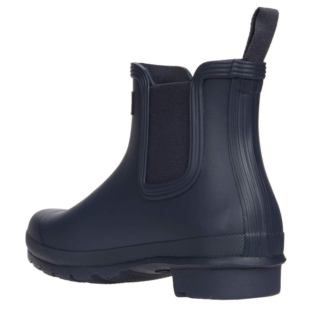 Hunter Original Chelsea Rubber Womens Boots#color_navy