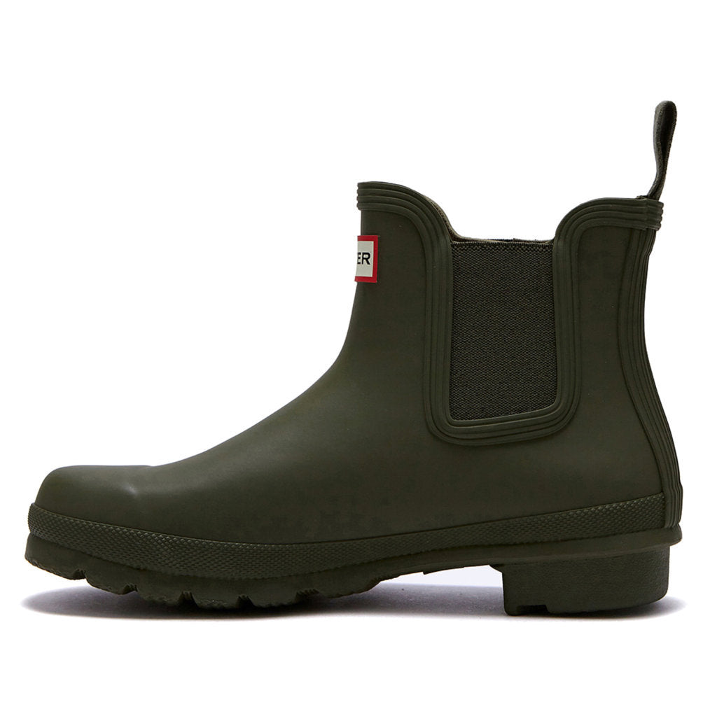 Hunter Original Chelsea Rubber Womens Boots#color_olive leaf