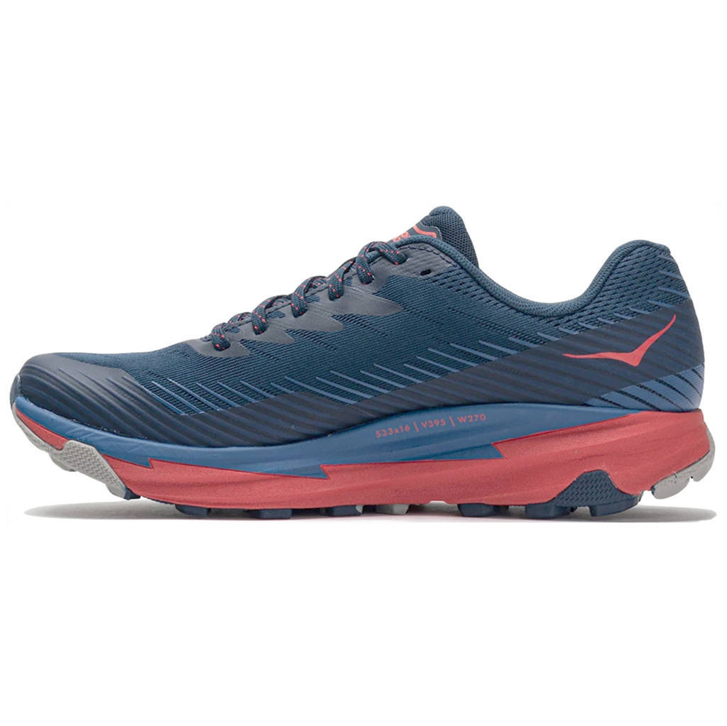 Hoka Torrent 2 Mesh Men's Running Shoes#color_moonlit ocean high risk red