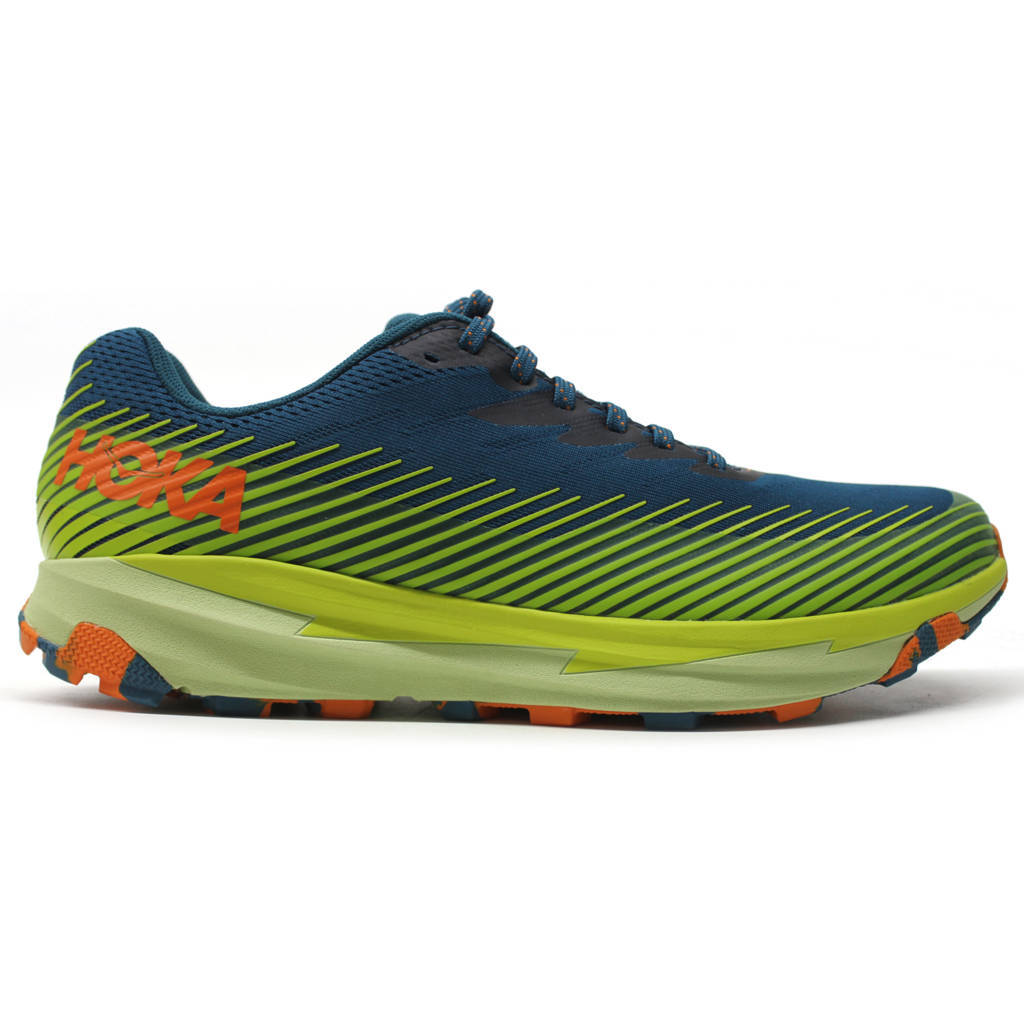 Hoka One One Torrent 2 Synthetic Textile Mens Trainers#color_blue coral evening primrose