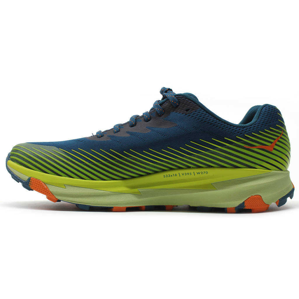 Hoka One One Torrent 2 Synthetic Textile Mens Trainers#color_blue coral evening primrose