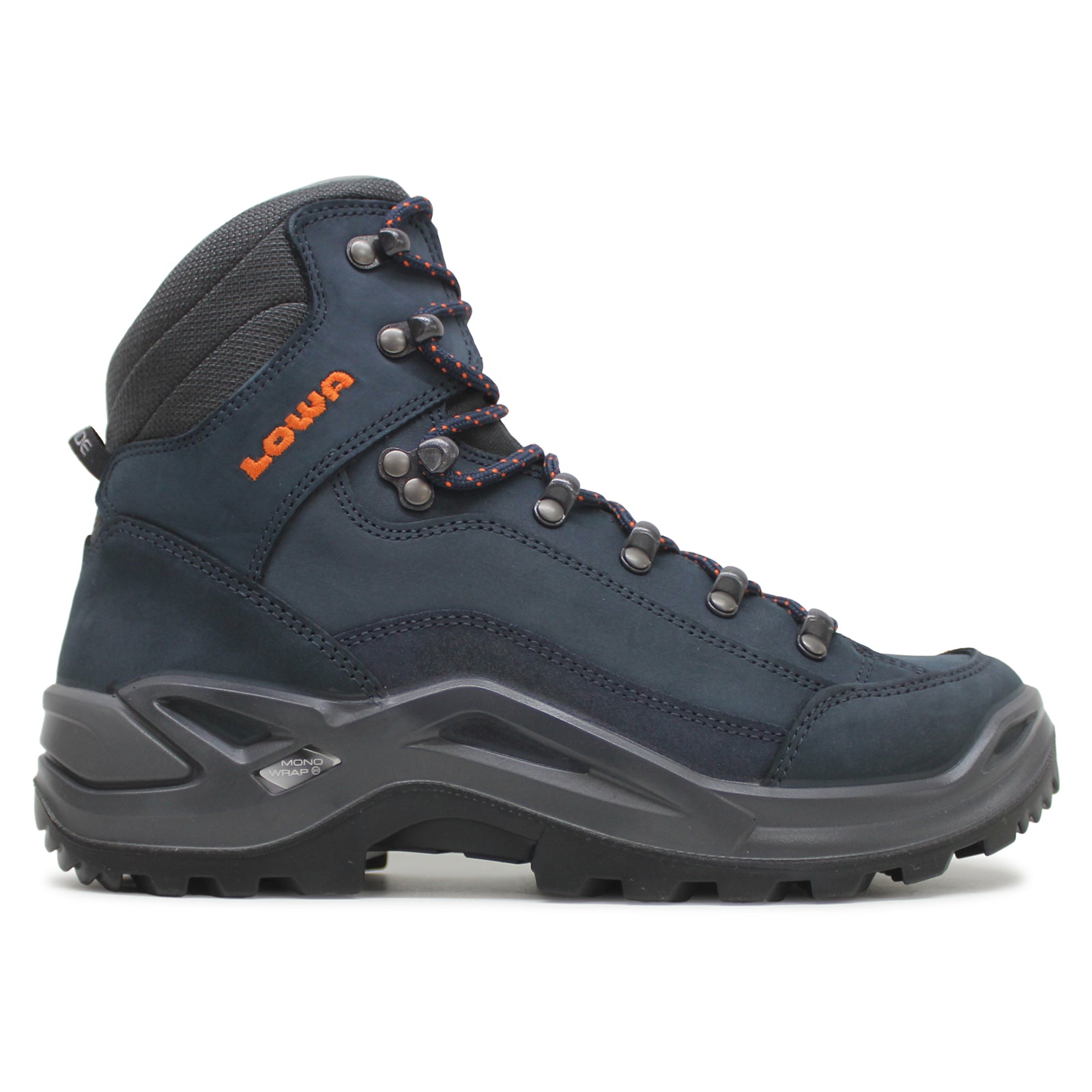 Lowa Renegade LL MID Nubuck Men's Boots#color_dark blue orange