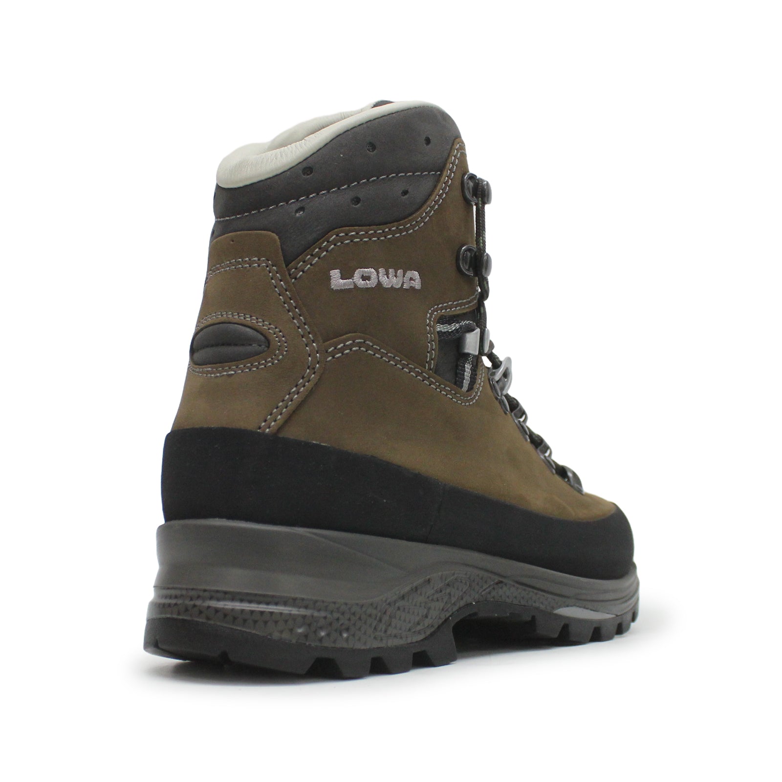 Lowa Tibet LL Nubuck Leather Women's Hiking Boots#color_dark brown slate