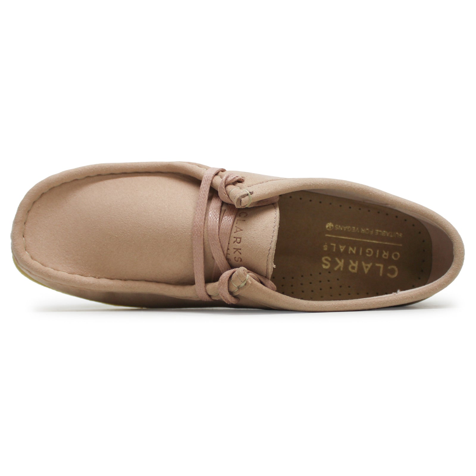 Clarks Originals Wallabee Suede Leather Womens Shoes#color_blush