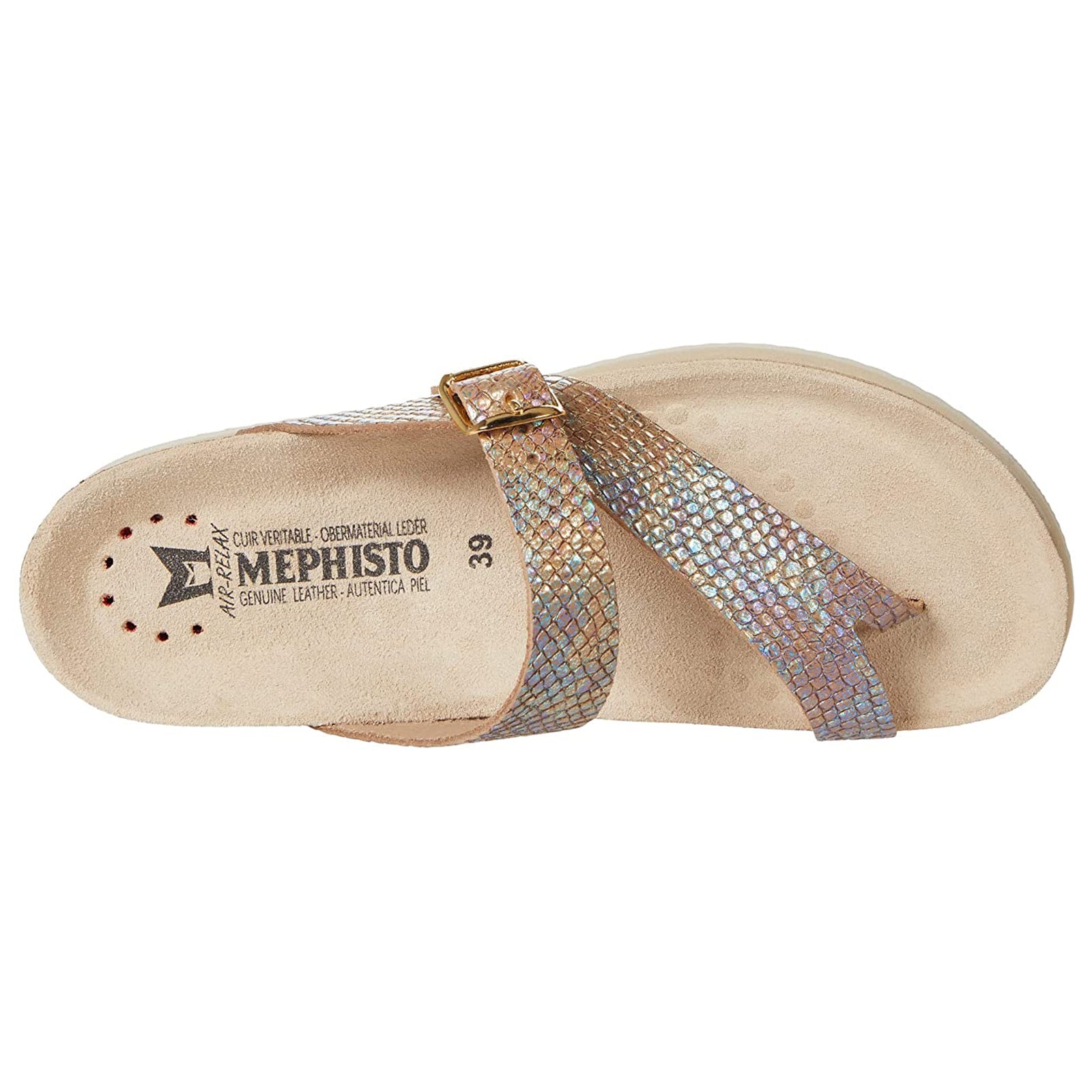 Mephisto Helen 20577 Leather Womens Sandals - Multicoloured Reptilia - 39#color_multicoloured reptilia