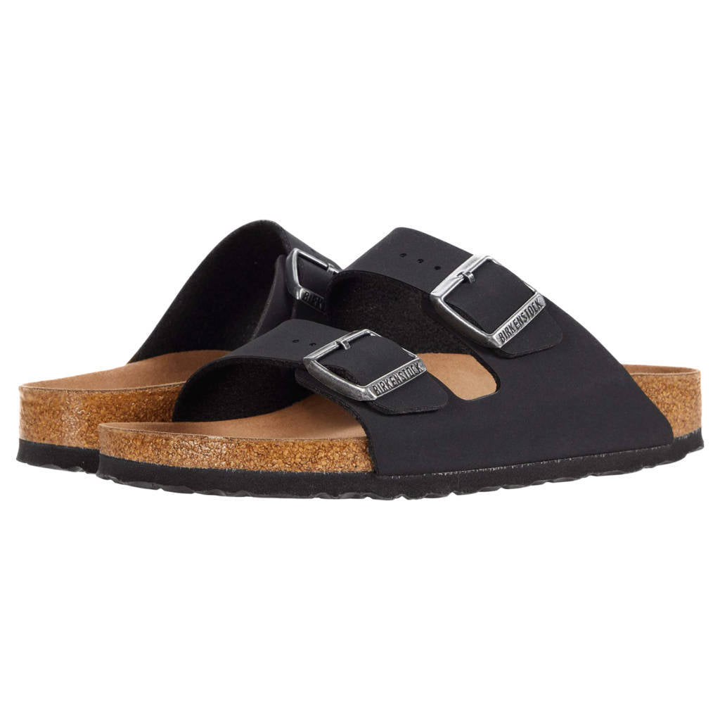 Birkenstock Arizona BS Vegan Birko-Flor Nubuck Unisex Sandals#color_black