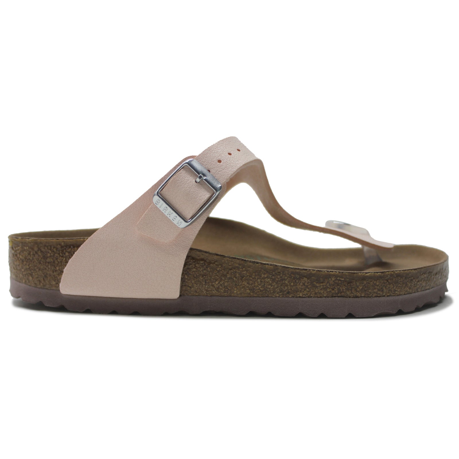 Birkenstock Gizeh BS Birko-Flor Nubuck Unisex Sandals#color_light rose