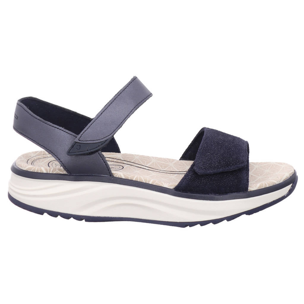 Joya Flores Leather Womens Sandals#color_dark blue