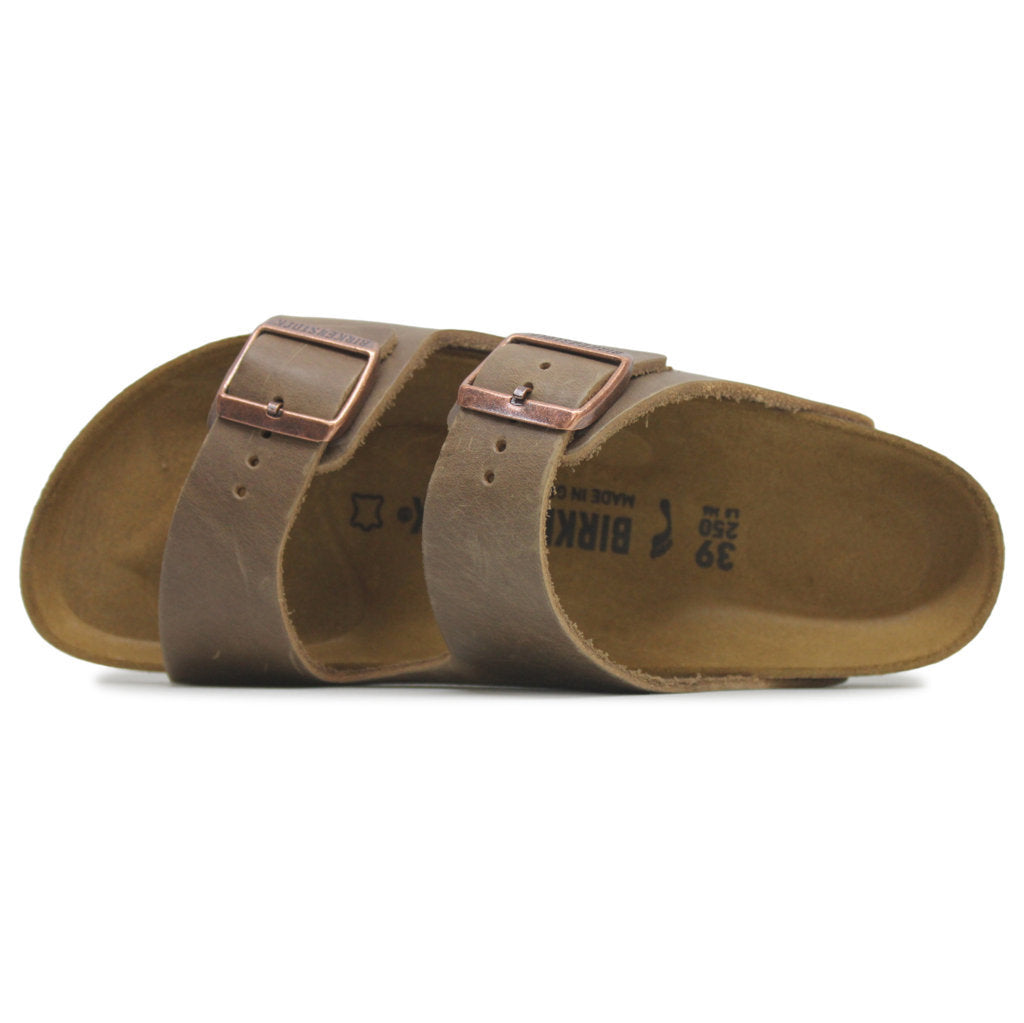 Birkenstock Arizona BS. Waxy Leather Unisex Sandals#color_tobacco brown