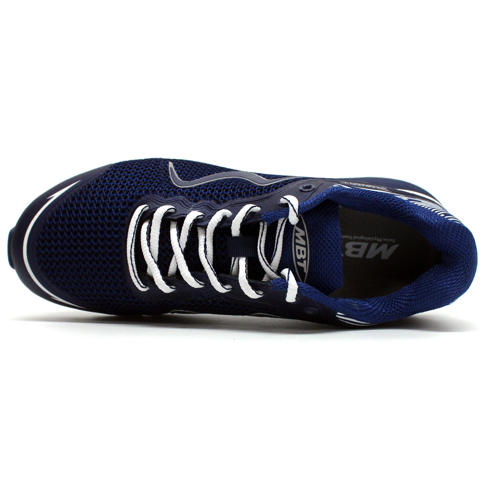 MBT Colorado X Synthetic Leather Womens Trainers#color_deep navy