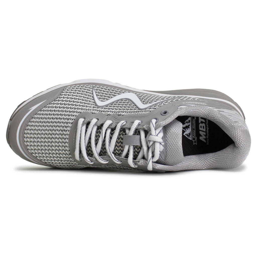 MBT Colorado X Synthetic Leather Womens Trainers#color_white grey