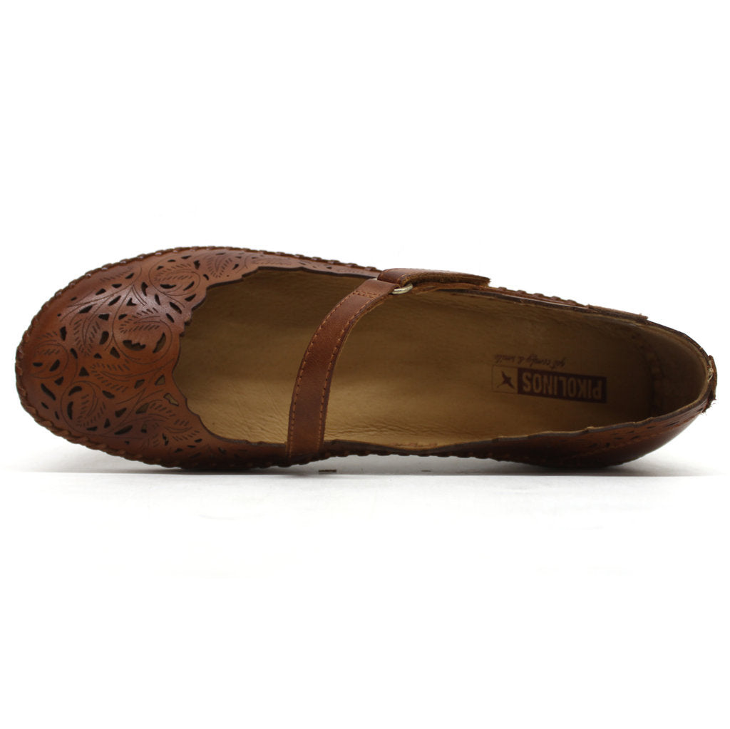 Pikolinos Puerto Vallarta Leather Womens Sandals#color_brandy