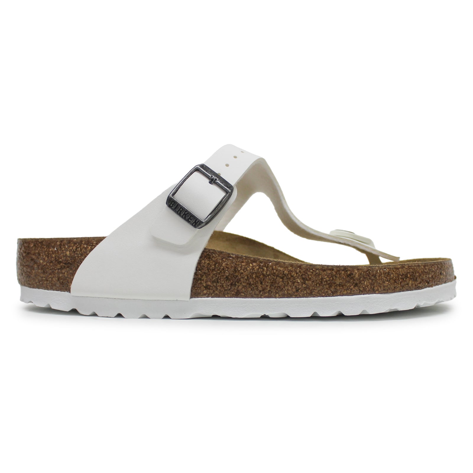 Birkenstock Gizeh BS Birko-Flor Unisex Sandals#color_white