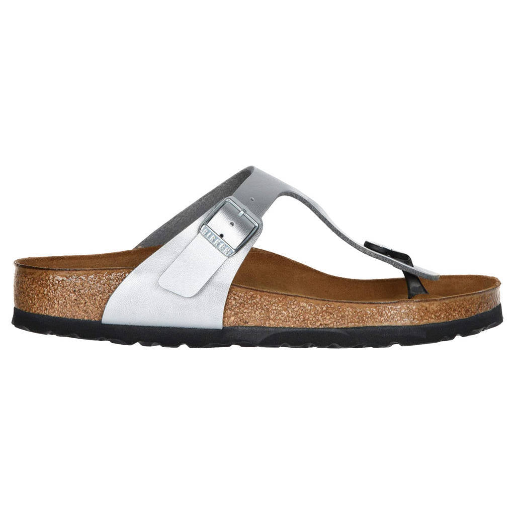 Birkenstock Gizeh BS Birko-Flor Unisex Sandals#color_silver