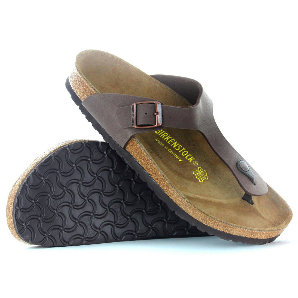 Birkenstock Gizeh BS Birko-Flor Unisex Sandals#color_mocca