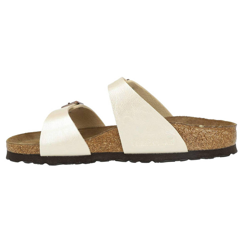 Birkenstock Sydney BS Birko-Flor Unisex Sandals#color_graceful pearl white