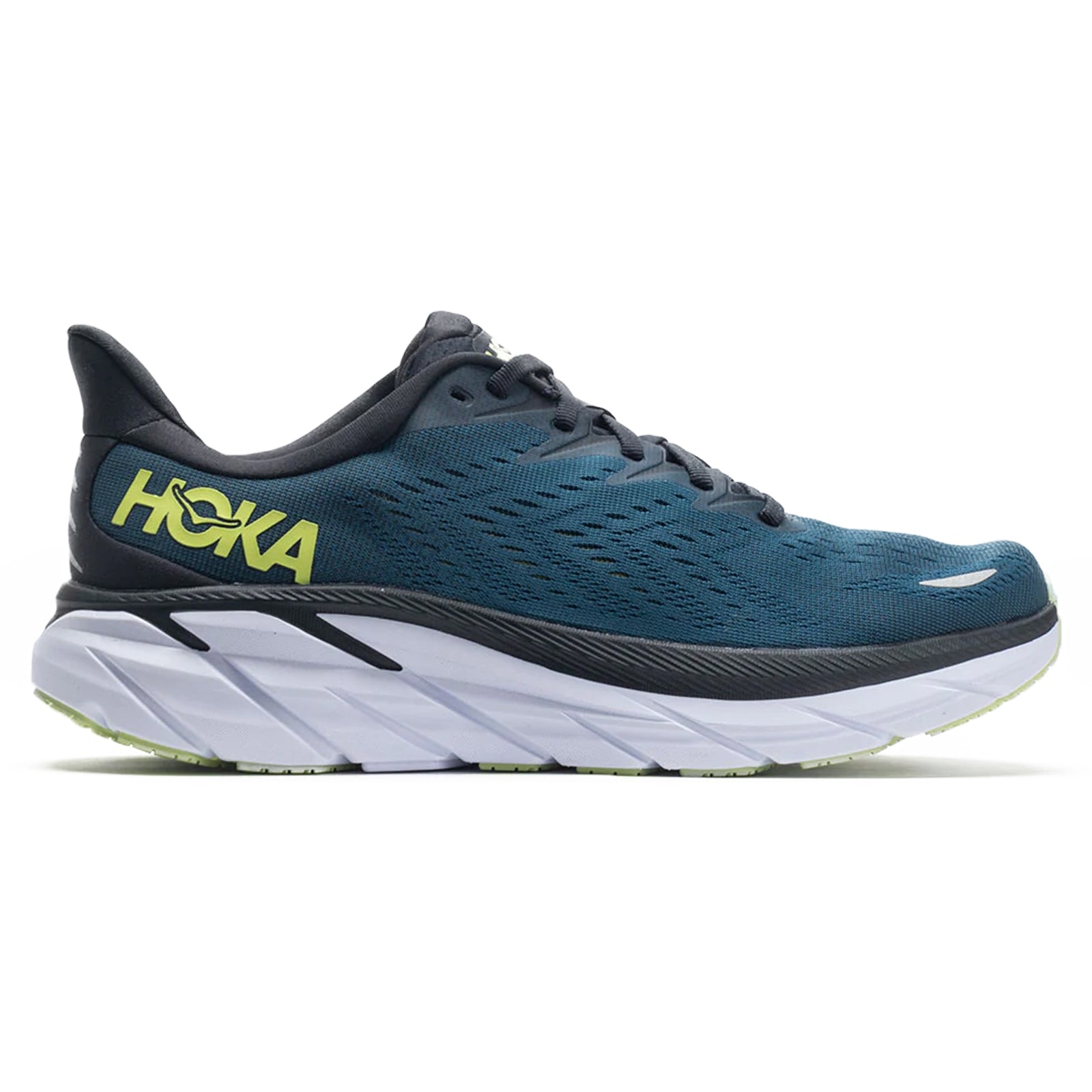 Hoka Clifton 8 1119393-BCBT Textile Mens Trainers - Blue Coral Butterfly - 12.5#color_blue coral butterfly