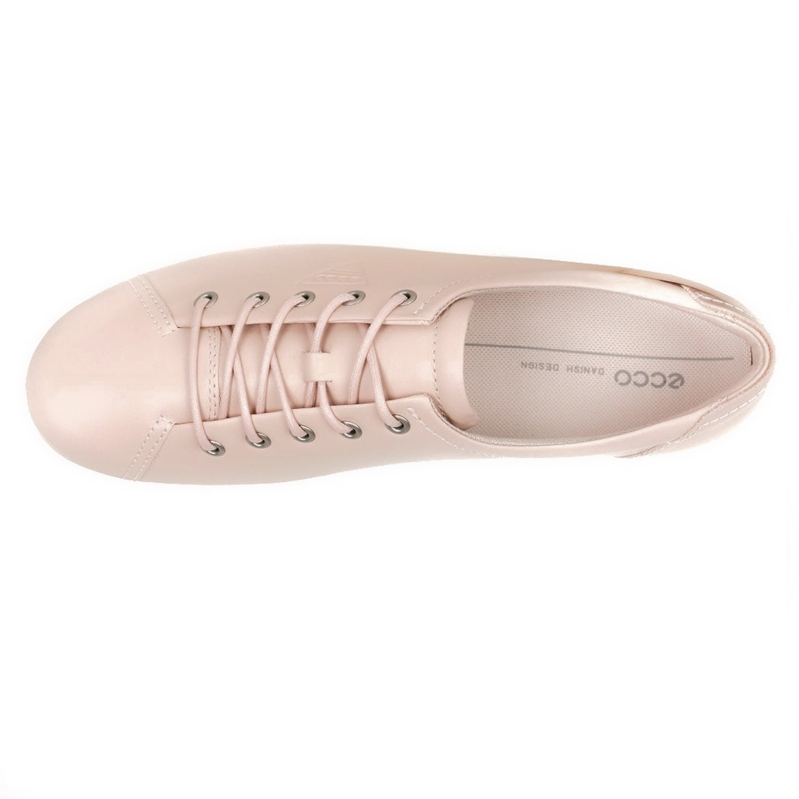 Ecco Soft 2.0 206503 Leather Womens Trainers#color_rose dust