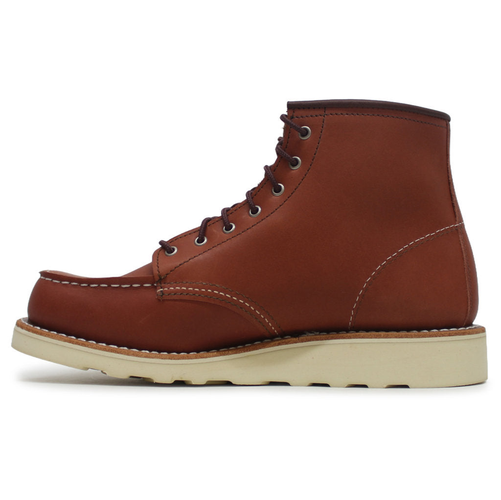 Red Wing 6 Inch Classic Moc Leather Womens Boots#color_auburn