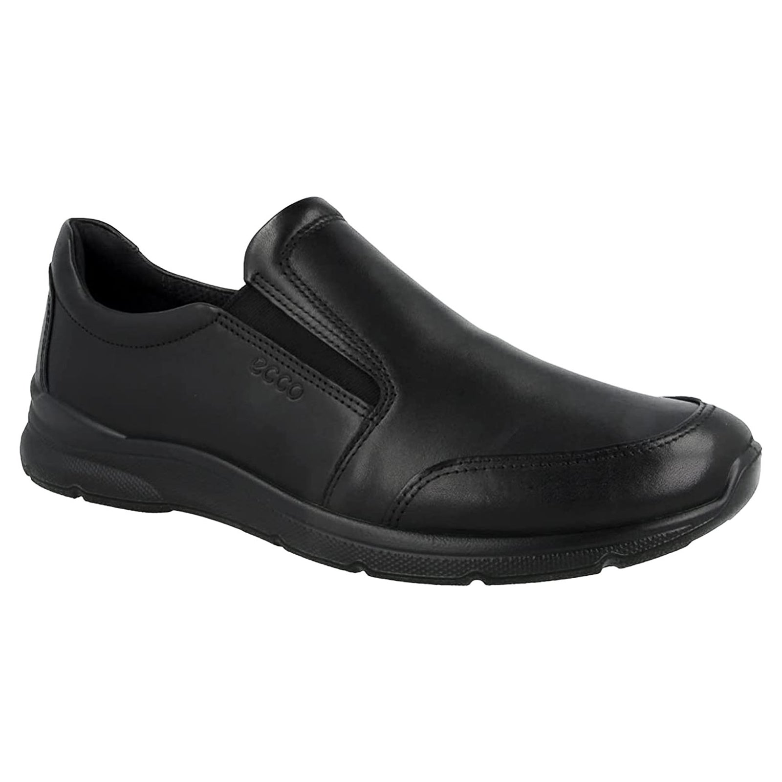 Ecco Irving 511684 511684-11001 Leather Mens Shoes - Black - 44#color_black