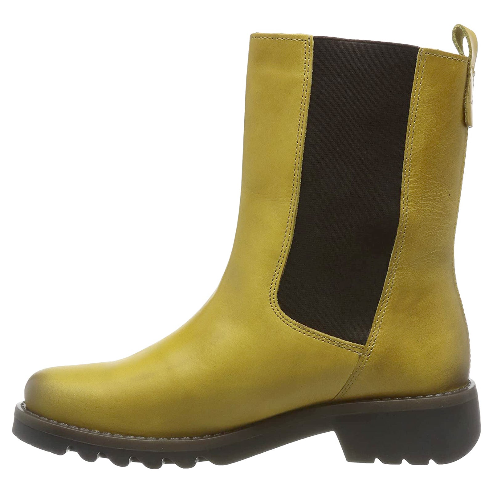 Fly London REIN795FLY P144795004 Rug Leather Womens Boots - Mustard - 39#color_mustard