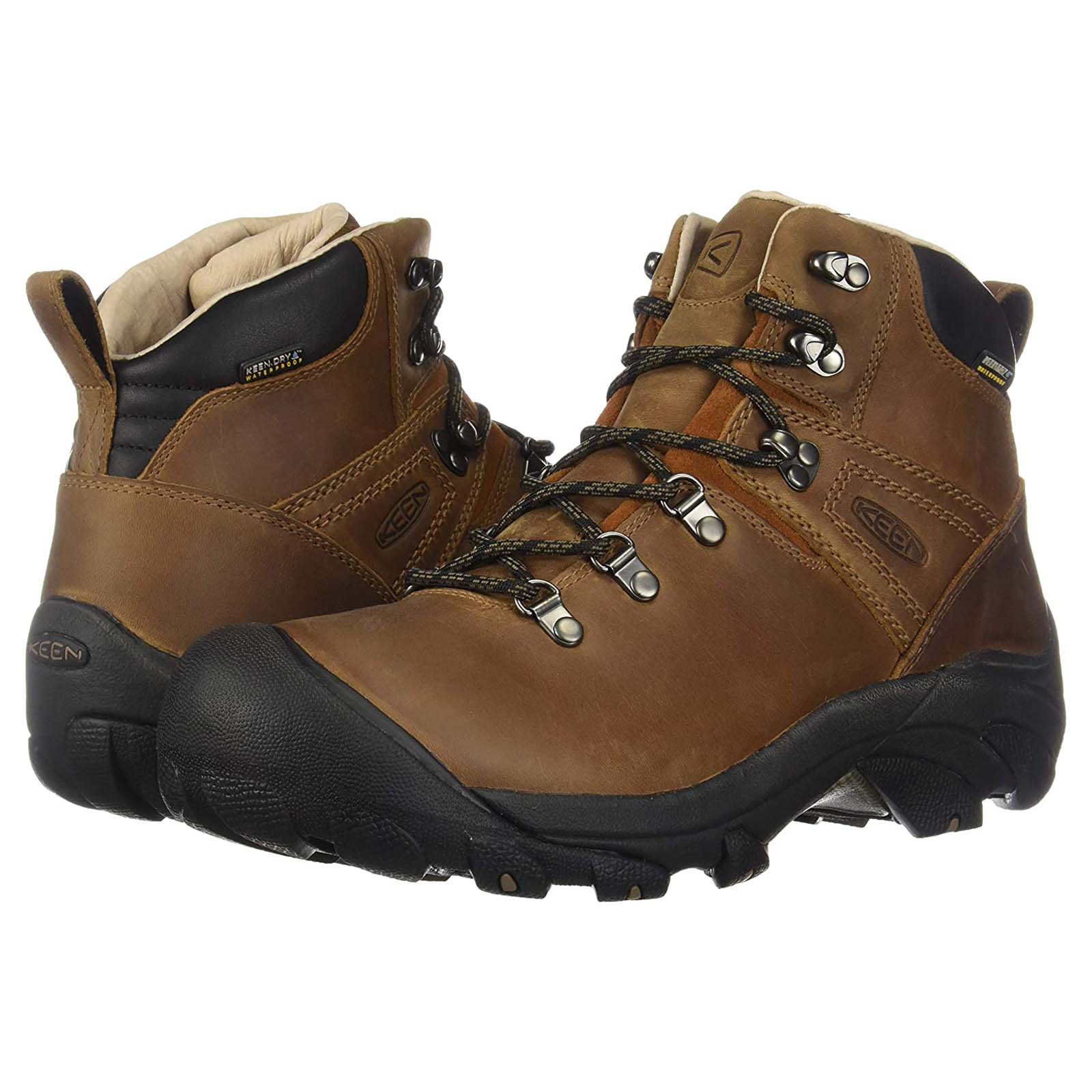 Keen Pyrenees 1002435 Leather Mens Boots - Syrup - 42#color_syrup