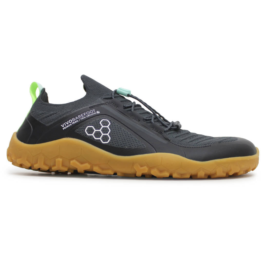 Vivobarefoot Primus Trail Knit FG Textile Synthetic Mens Trainers#color_graphite gum