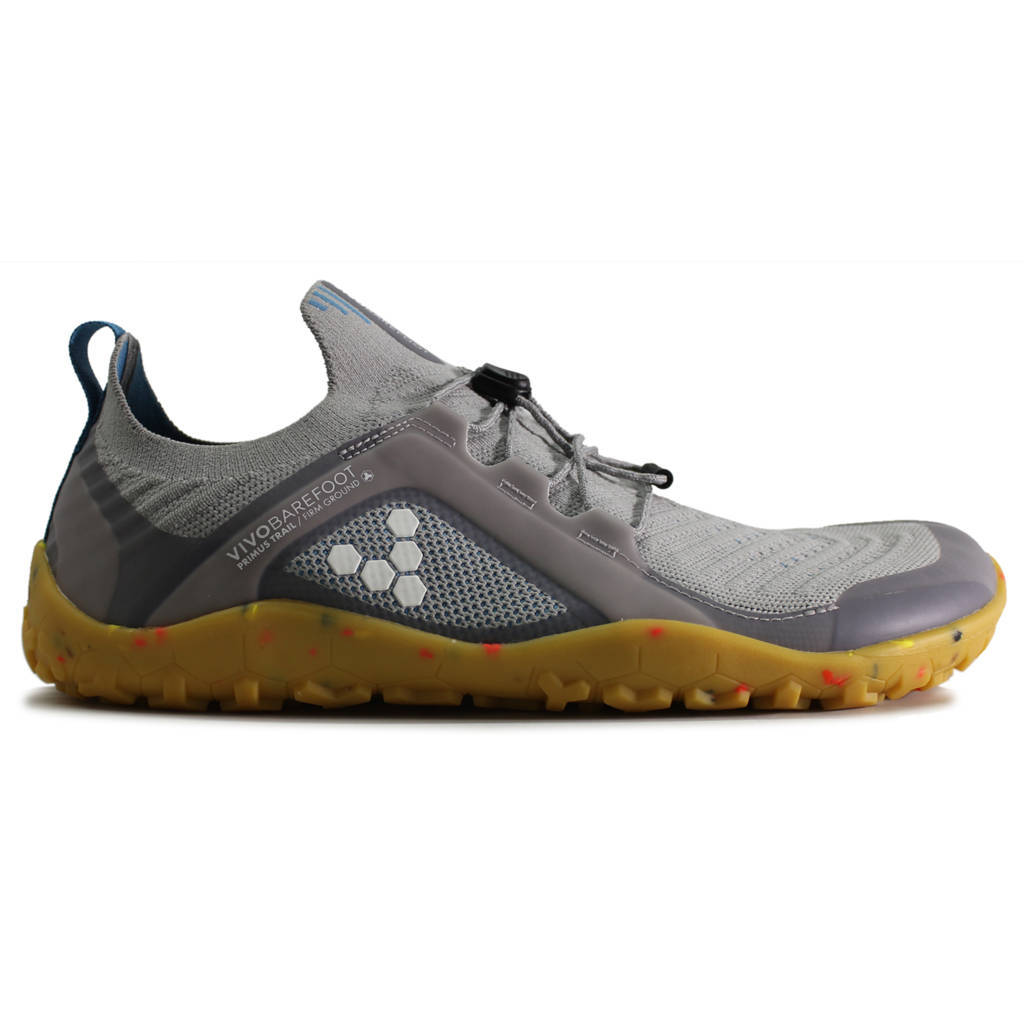 Vivobarefoot Primus Trail Knit FG Textile Synthetic Mens Trainers#color_zinc