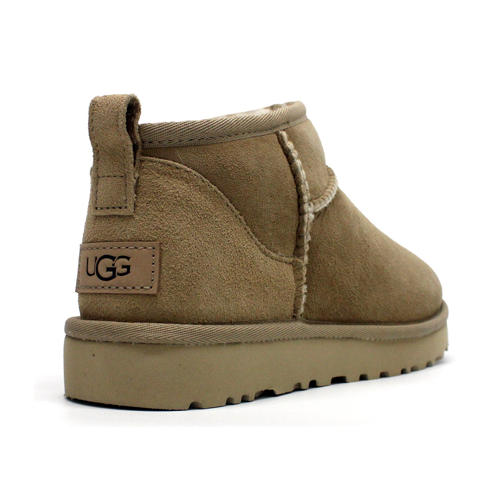 Ugg Classic Ultra Mini Suede Womens Boots#color_sand