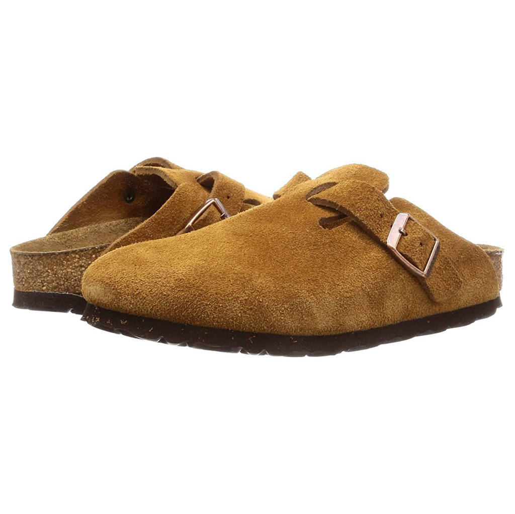 Birkenstock Boston BS Suede Unisex Sandals#color_mink