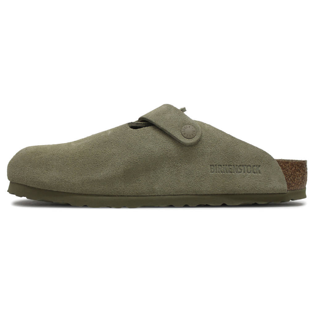 Birkenstock Boston BS Suede Unisex Sandals#color_faded khaki